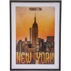 Cornice Per Poster City 52x72cm In Pannello Di Legno Mdf - Atmosphera Créateur D'intérieur