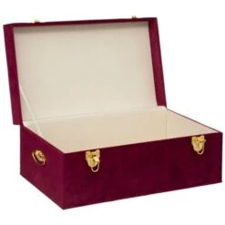 Baule Night In Velluto Rubino X2 - Atmosphera Créateur D'intérieur -Armonia Decor 83774427 4