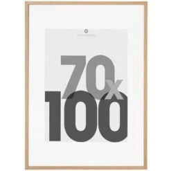 Cornice Per Foto Naturale 70x100 - Cornice Fotografica Naturale, Mdf E Plastica, Dimensioni L. 72,4 X L. 3,5 X H. 102,4 Cm - Atmosphera Créateur D'intérieur