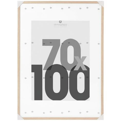 Cornice Per Foto Naturale 70x100 - Cornice Fotografica Naturale, Mdf E Plastica, Dimensioni L. 72,4 X L. 3,5 X H. 102,4 Cm - Atmosphera Créateur D'intérieur 4 Cornice Per Foto Naturale 70x100 - Cornice Fotografica Naturale, Mdf E Plastica, Dimensioni L. 72,4 X L. 3,5 X H. 102,4 Cm - Atmosphera Créateur D'intérieur - immagine 2