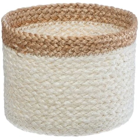 Cesto Per Erbario In Iuta Bianca X 3 - Piccolo Modello - Atmosphera Créateur D'intérieur 5 Cesto Per Erbario In Iuta Bianca X 3 - Piccolo Modello - Atmosphera Créateur D'intérieur - immagine 3