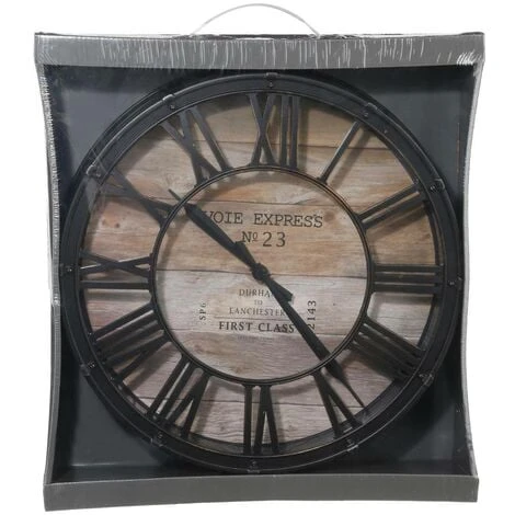 D39 Orologio Vintage - Orologio Vintage, Cornice In Resina Plastica, Dimensioni 39x7,7 Cm - Atmosphera Créateur D'intérieur 4 D39 Orologio Vintage - Orologio Vintage, Cornice In Resina Plastica, Dimensioni 39x7,7 Cm - Atmosphera Créateur D'intérieur - immagine 2