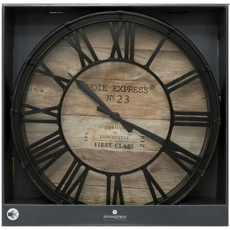 D39 Orologio Vintage - Orologio Vintage, Cornice In Resina Plastica, Dimensioni 39x7,7 Cm - Atmosphera Créateur D'intérieur 5 D39 Orologio Vintage - Orologio Vintage, Cornice In Resina Plastica, Dimensioni 39x7,7 Cm - Atmosphera Créateur D'intérieur - immagine 3