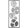 Decorazione Da Parete In Metallo Fiore 25x61 - Decorazione Murale Fiore, Argento, Metallo E Vetro, Dimensioni 25x3x61 Cm - Atmosphera Créateur D'intérieur -Armonia Decor 83778141 1