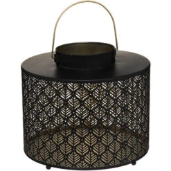 Lanterna Palm In Metallo Traforato D25cm - Atmosphera Créateur D'intérieur