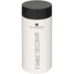 Sabbia Decorativa Avorio 750g - Sabbia Decorativa Avorio, 750g, Dimensioni D. 6,5 X H. 15,7 Cm - Atmosphera Créateur D'intérieur