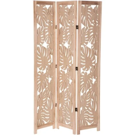 Paravento In Foglie Di Palma Naturale, Beige - Atmosphera Créateur D'intérieur 3 Paravento In Foglie Di Palma Naturale, Beige - Atmosphera Créateur D'intérieur