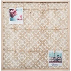 Portafoto Con Corda In Pannello Di Legno MDF 48x48cm - Arabesco - Atmosphera Créateur D'intérieur -Armonia Decor 83781431 5