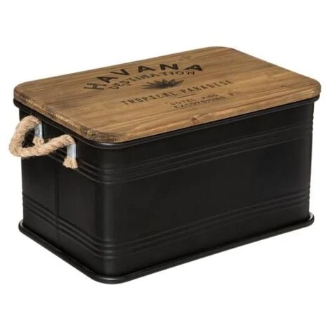 Tronco In Metallo Legno Nero Cuba X 3 - Atmosphera Créateur D'intérieur 6 Tronco In Metallo Legno Nero Cuba X 3 - Atmosphera Créateur D'intérieur - immagine 4