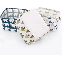4 Mini Cestini Portaoggetti, Cesto Portaoggetti In Tessuto Per Bambini Piccolo Organizer Pieghevole Per Giocattoli, Giocattoli, Trucchi, Piccoli Oggetti, Libri, Organizzazione Della Scrivania. -Armonia Decor 83788778 5