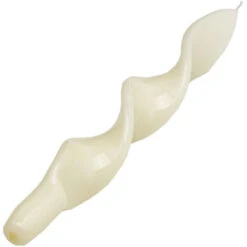 Candela Fiamma Spirale In Cera Laccata H 27 Cm Decorazione Luminosa Ambiente -Candela Panna