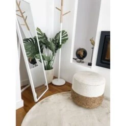 Specchio Da Terra Con Cornice Bianca 40 X 140 Cm Torcy -Armonia Decor 8465183 4