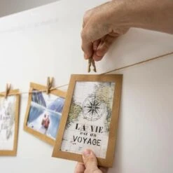 Rope Photo Frame Loft - Brown - Atmosphera Créateur D'intérieur -Armonia Decor 85736785 4