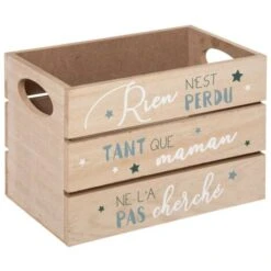 Cassa X 2 Legno + Blu - Atmosphera Créateur D'intérieur -Armonia Decor 85736886 3