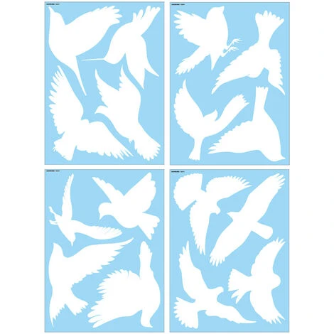 Fogli Adesivi Per Finestra Anti-Collisione Adesivi Per Finestre A Tema Uccelli Fai-da-Te Adesivi Rimovibili In Vetro PVC Per Attacchi Di Uccelli (Tipo 3) 3 Fogli Adesivi Per Finestra Anti-Collisione Adesivi Per Finestre A Tema Uccelli Fai-da-Te Adesivi Rimovibili In Vetro PVC Per Attacchi Di Uccelli (Tipo 3)