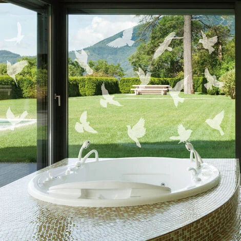 Fogli Adesivi Per Finestra Anti-Collisione Adesivi Per Finestre A Tema Uccelli Fai-da-Te Adesivi Rimovibili In Vetro PVC Per Attacchi Di Uccelli (Tipo 3) 7 Fogli Adesivi Per Finestra Anti-Collisione Adesivi Per Finestre A Tema Uccelli Fai-da-Te Adesivi Rimovibili In Vetro PVC Per Attacchi Di Uccelli (Tipo 3) - immagine 5