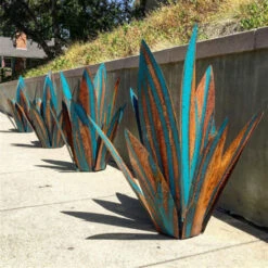 Agave Pianta In Ferro Battuto Artigianato Tequila Decorazioni Per La Casa Decorazione Del Giardino Ornamenti Valuta Orchidea 65 Cm