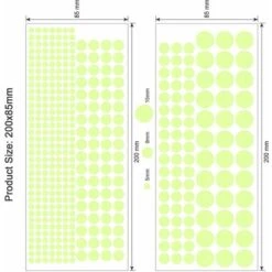 Adesivi Luminosi Stickers Murali, 435 Pezzi Stelle Luminose Puntini E Luna Stickers Murali Adesivi Murali Fai Da Te Per Camera Da Letto Ragazzi Ragazze Bambini Camere -Armonia Decor 85909200 3