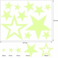 Adesivi Luminosi Stickers Murali, 435 Pezzi Stelle Luminose Puntini E Luna Stickers Murali Adesivi Murali Fai Da Te Per Camera Da Letto Ragazzi Ragazze Bambini Camere -Armonia Decor 85909200 4