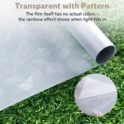 Pellicola Elettrostatica Per Finestre Con Effetto Arcobaleno, Pellicola Decorativa Per Finestre, Pellicola Per Finestre UV 3D, Pellicola Oscurante Per Finestre Ideale Per Camera Da Letto, Ufficio, Cuc -Armonia Decor 85911452 5