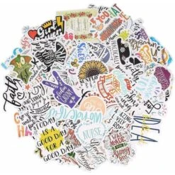 50 Pezzi Adesivi Ispiratori, Adesivi Motivazionali Adesivi Con Detti In Vinile Impermeabili Per Bambini Adulti Computer Bottiglie D'Acqua Notebook Scrapbooking