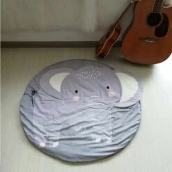 Tappetino Per Bambini Tappetino Per Bambini Tappetino Per Bambini Tappeto Rotondo Per Animali Tappeto Per Bambini Per Ragazze Ragazzi 90x90 Cm (Elefante) -Armonia Decor 86167590 4