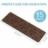 Confezione Da 15 Tappetini Antiscivolo Per Scale, Antiscivolo Ed Estetici, Sicuri Per Bambini, Anziani E Cani, 76 X 20 Cm, Marrone -Versailles -Armonia Decor 86182568 1