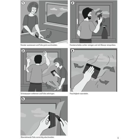 Gardinia Pellicola Per Finestre, Effetto Vetro Opalino, 90 X 200 Cm, Colore: Bianco Opaco, PVC 5 Gardinia Pellicola Per Finestre, Effetto Vetro Opalino, 90 X 200 Cm, Colore: Bianco Opaco, PVC - immagine 3