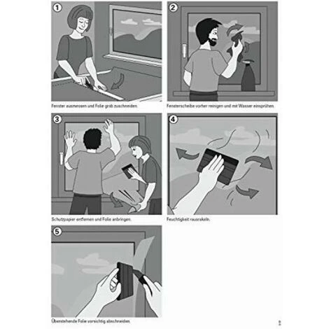 Gardinia Pellicola Per Finestre, Effetto Vetro Opalino, 90 X 200 Cm, Colore: Bianco Opaco, PVC 7 Gardinia Pellicola Per Finestre, Effetto Vetro Opalino, 90 X 200 Cm, Colore: Bianco Opaco, PVC - immagine 5