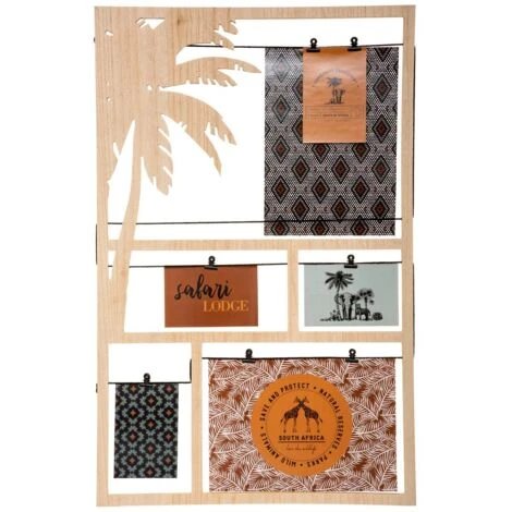 Cornice Per Foto Safari In Pannello Di Legno Mdf 50x78cm - Atmosphera Créateur D'intérieur 3 Cornice Per Foto Safari In Pannello Di Legno Mdf 50x78cm - Atmosphera Créateur D'intérieur