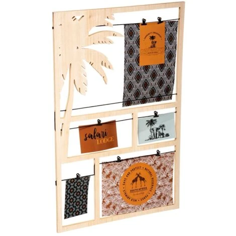 Cornice Per Foto Safari In Pannello Di Legno Mdf 50x78cm - Atmosphera Créateur D'intérieur 6 Cornice Per Foto Safari In Pannello Di Legno Mdf 50x78cm - Atmosphera Créateur D'intérieur - immagine 4