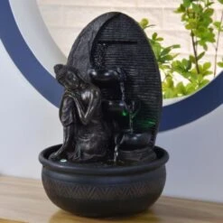 Zen'Light - Fontana Buddha Grace, In Resina/bronzo, 26 X 26 X 40 Cm -Armonia Decor 86647085 3