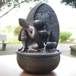 Zen'Light - Fontana Buddha Grace, In Resina/bronzo, 26 X 26 X 40 Cm -Armonia Decor 86647085 4