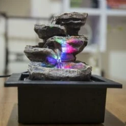 Zen'Light Galou Fontana Per Interni, Resina, Grigio, 21 X 17 X 23 Cm 7 Zen'Light Galou Fontana Per Interni, Resina, Grigio, 21 X 17 X 23 Cm -Armonia Decor 86653787 3