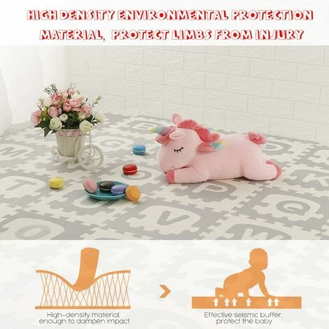 36pz Tappeto Bambini Puzzle Gioco Tappetino Incastro Morbido Schiuma Gomma Eva Neonato Lettera Componibile 30x30cm 4 36pz Tappeto Bambini Puzzle Gioco Tappetino Incastro Morbido Schiuma Gomma Eva Neonato Lettera Componibile 30x30cm - immagine 2