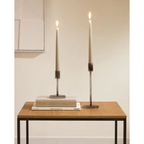 Kave Home - Portacandele Piccolo Zulma In Vetro Nero 5 Kave Home - Portacandele Piccolo Zulma In Vetro Nero - immagine 3