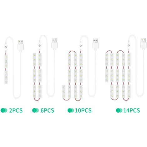 14 PCS Luci Per Specchio Per Trucco A LED Dimmerabili Touch Control Luci Per Specchio Cosmetico Luce Per Specchio Da Bagno Con Cavo USB Strisce Luminose A LED Specchio Per Toeletta 4 14 PCS Luci Per Specchio Per Trucco A LED Dimmerabili Touch Control Luci Per Specchio Cosmetico Luce Per Specchio Da Bagno Con Cavo USB Strisce Luminose A LED Specchio Per Toeletta - immagine 2