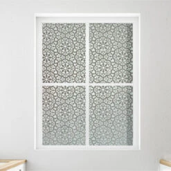 HIASDFLS Pellicola Per Vetri Privacy Pellicola Adesiva Elettrostatica Oscurante Privacy Pellicola Per Vetri Smerigliato Vetro Smerigliato Decorativo Per Bagno Casa Cucina Ufficio (45 X 200 Cm), Motivo