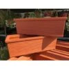 Fioriera Rettangolare Millerighe In Resina Da 100cm - Colore: Terracotta -Armonia Decor 88497560 1