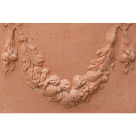 Vaso Cubo Festonato In Terracotta 100% Made In Italy Interamente Lavorata A Mano 6 Vaso Cubo Festonato In Terracotta 100% Made In Italy Interamente Lavorata A Mano - immagine 4