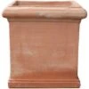 Vaso Cubo In Terracotta 100% Made In Italy Interamente Lavorata A Mano -Armonia Decor 88588696 1