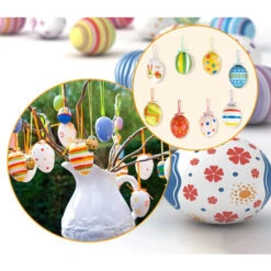24 Uova Di Pasqua Bianche Da Colorare Decorazioni Pasquali Pigmenti Colorati -Armonia Decor 88772944 4