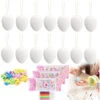 24 Uova Di Pasqua Bianche Da Colorare Decorazioni Pasquali Adesivi Brillantini
