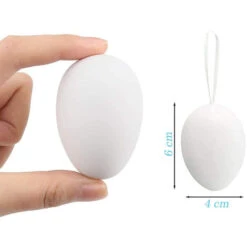 24 Uova Di Pasqua Bianche Da Colorare Decorazioni Pasquali Adesivi Brillantini -Armonia Decor 88773287 5