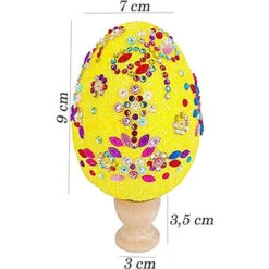 Uova Di Pasqua Da Decorare In Polistirolo Decorazioni Pasquali Con Brillantini -Armonia Decor 88773295 5