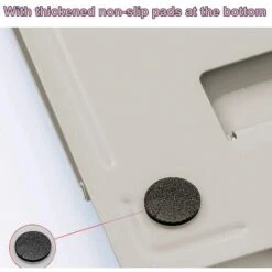 LITZEEScaffale Da Lettura, Fermalibri 6 Livelli Regolabile In Metallo Pieghevole Portalibri Di Cucina Per Bambini Adulti Per Cucina, Studio, Ufficio, Tesi Scolastica (Bianco Latte) -Armonia Decor 88936905 3