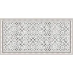 Tappeto Vinilico Per Interni E Per Esterni, Piastrelle Marocchine 140 X 70 Cm