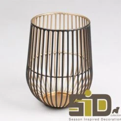 Portacandele In Filo Di Ferro Andréa 14 X 16 Cm -Armonia Decor 89362554 2