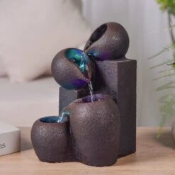 Fontana Zen In Resina Con LED Luba -Armonia Decor 89362866 3