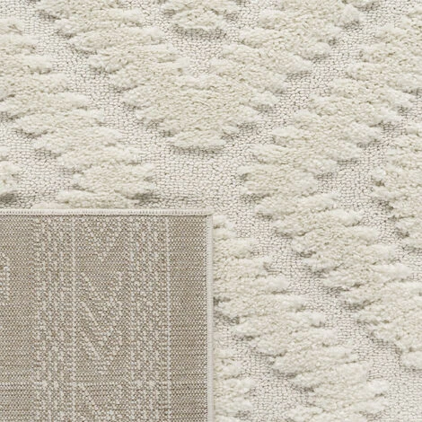 Paco Home Tappeto Salotto Pelo Lungo Shaggy Effetto 3D Etnico Boho Vintage Morbido 60x100 Cm, Crema 8 6 Paco Home Tappeto Salotto Pelo Lungo Shaggy Effetto 3D Etnico Boho Vintage Morbido 60x100 Cm, Crema 8 - immagine 4